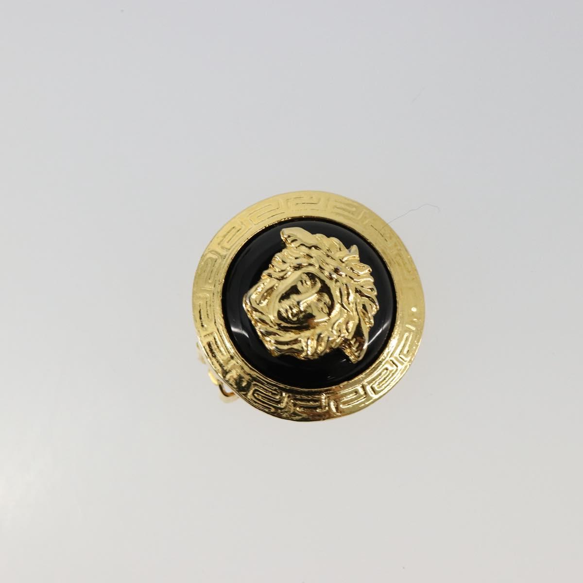 Gianni Versace Medusa Earring metal Gold Auth BA13250