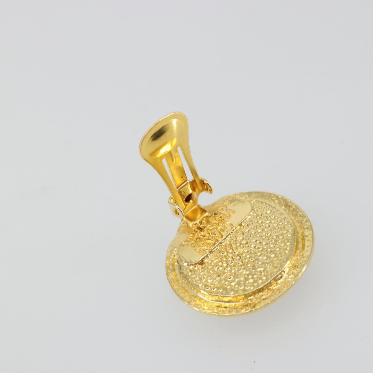 Gianni Versace Medusa Earring metal Gold Auth BA13250