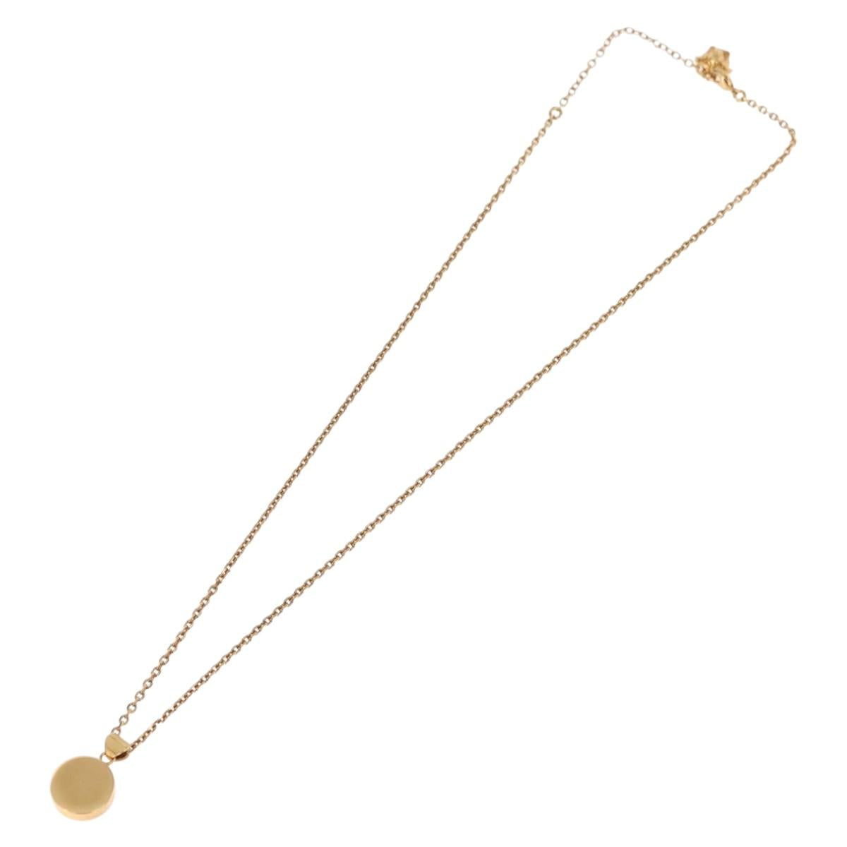 Gianni Versace Medusa Necklace metal Gold Auth BA13251