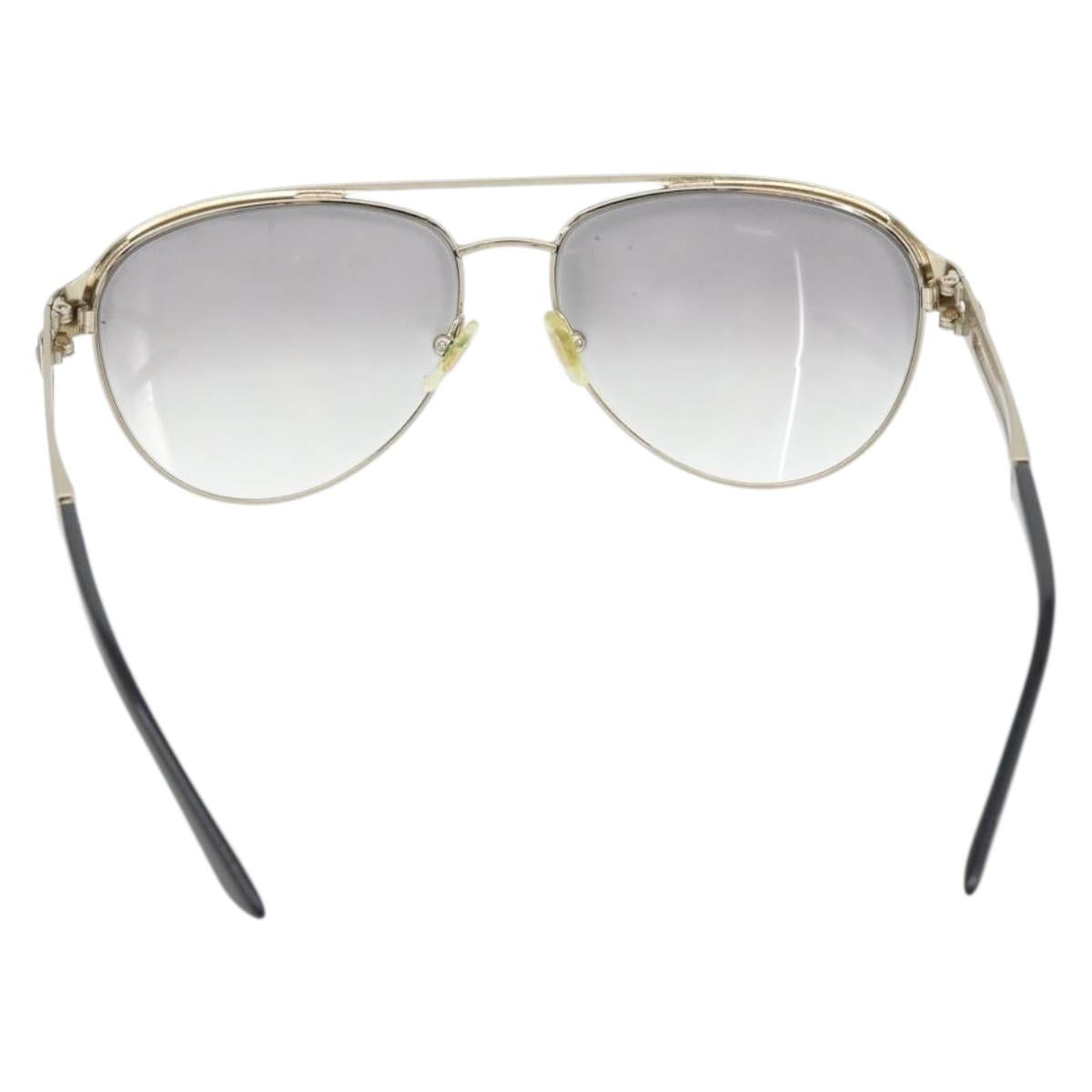 VERSACE Medusa Sunglasses metal Black Auth BA13255