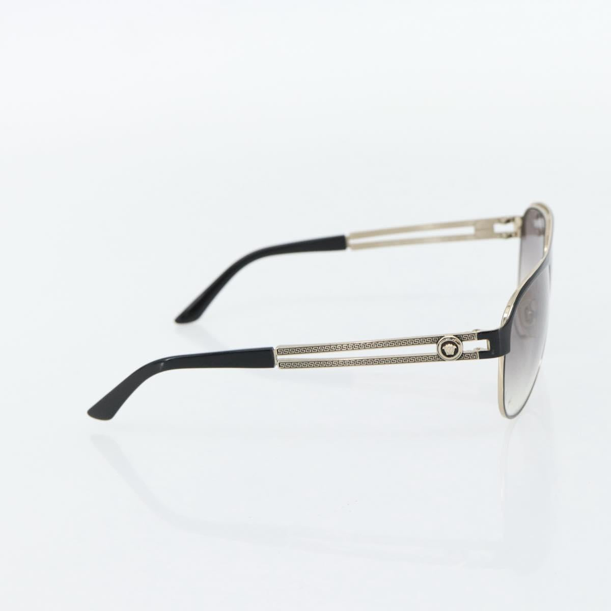 VERSACE Medusa Sunglasses metal Black Auth BA13255