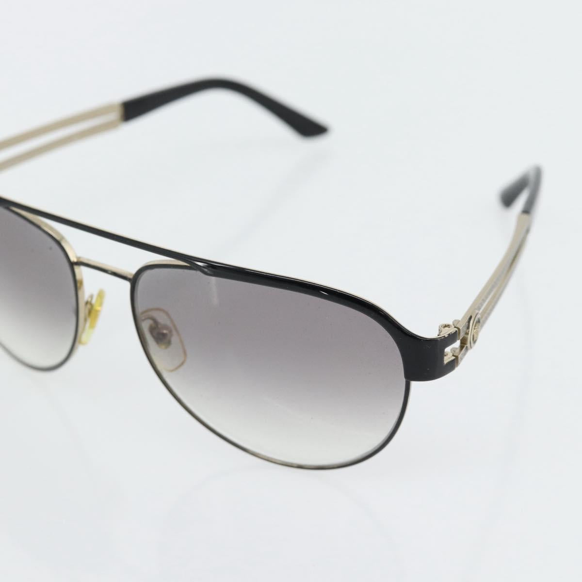VERSACE Medusa Sunglasses metal Black Auth BA13255