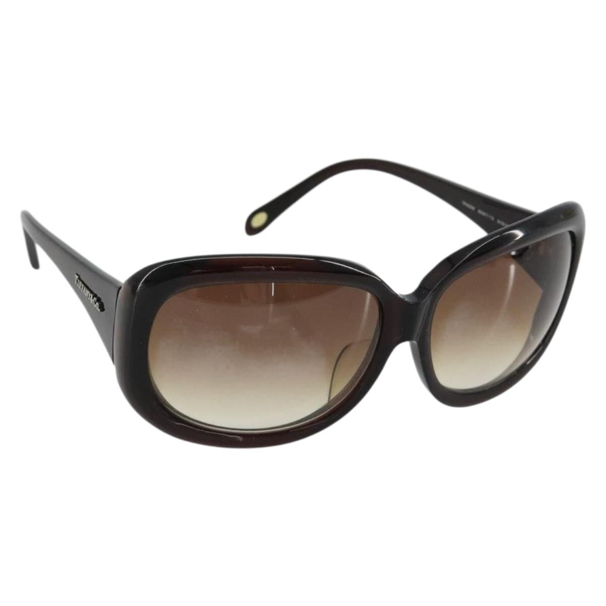 TIFFANY&Co. Sunglasses plastic Brown Auth BA13256