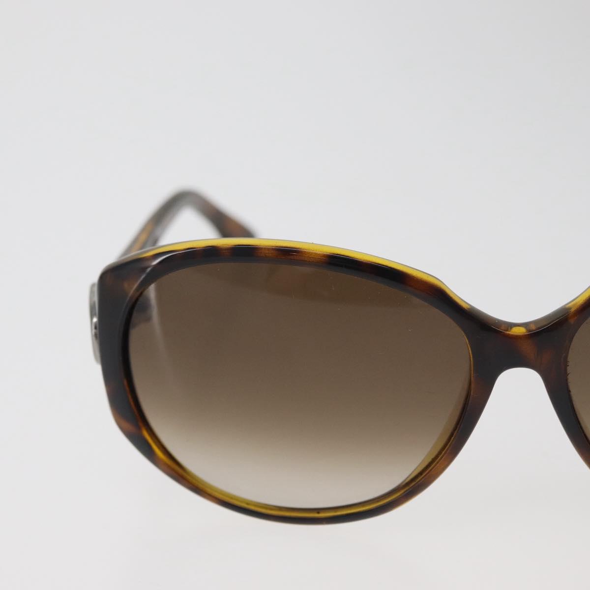 GUCCI Tortoise Pattern Sunglasses Plastic Brown Silver Auth BA13261