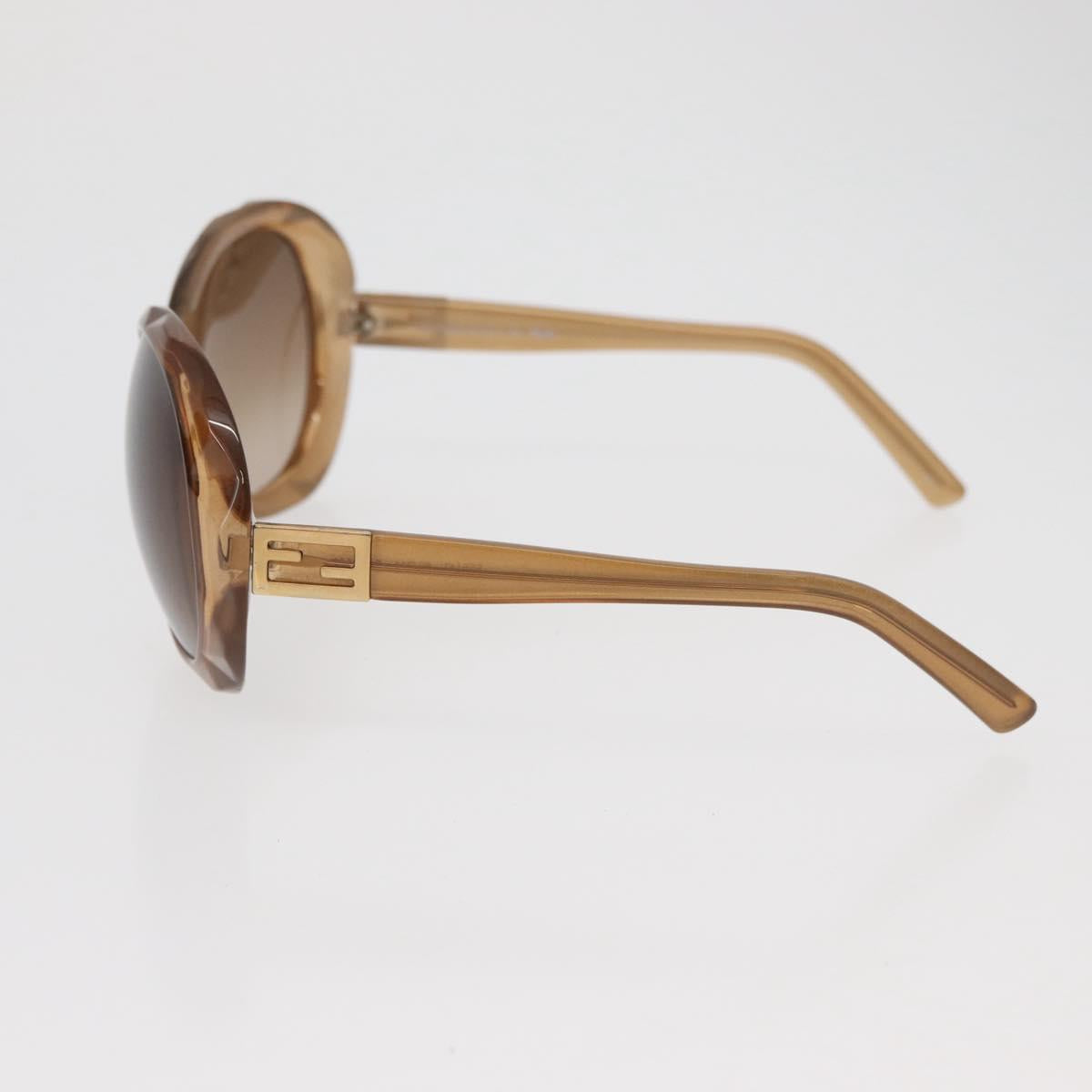FENDI Sunglasses plastic Beige Auth BA13262