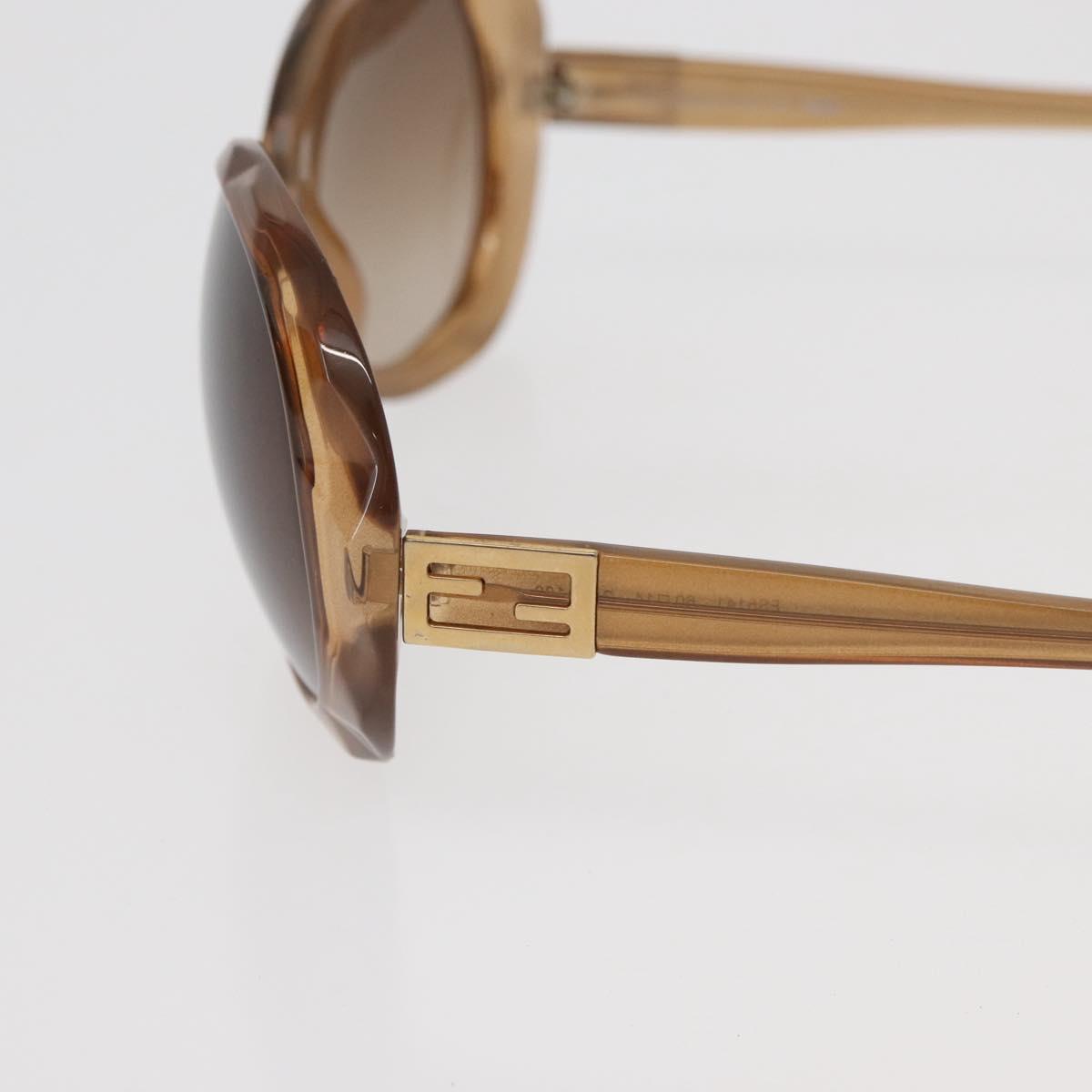 FENDI Sunglasses plastic Beige Auth BA13262