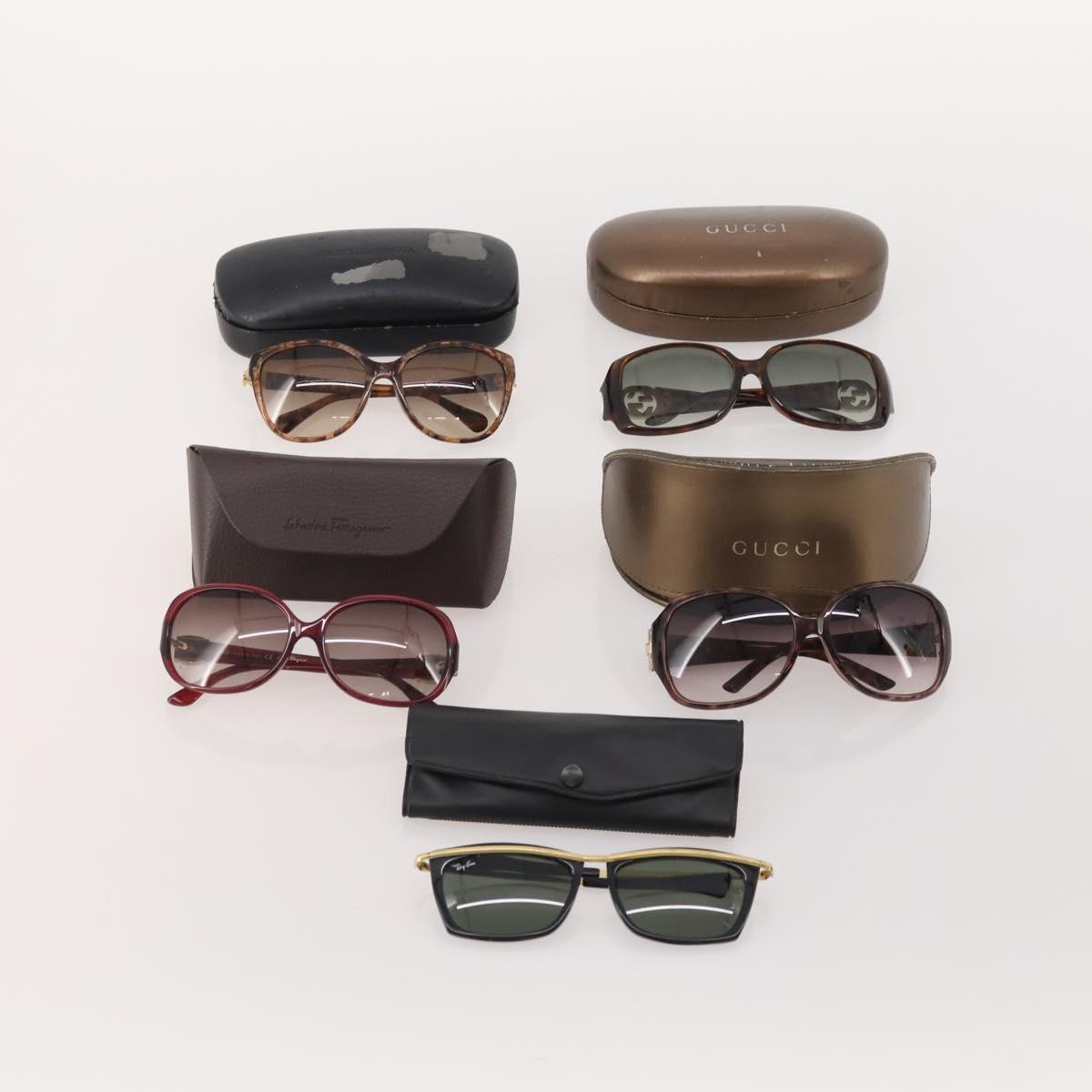 DOLCE&GABBANA Gucci Ray-Ban Salvatore Ferragamo Sunglasses 5 Set Auth BA13267