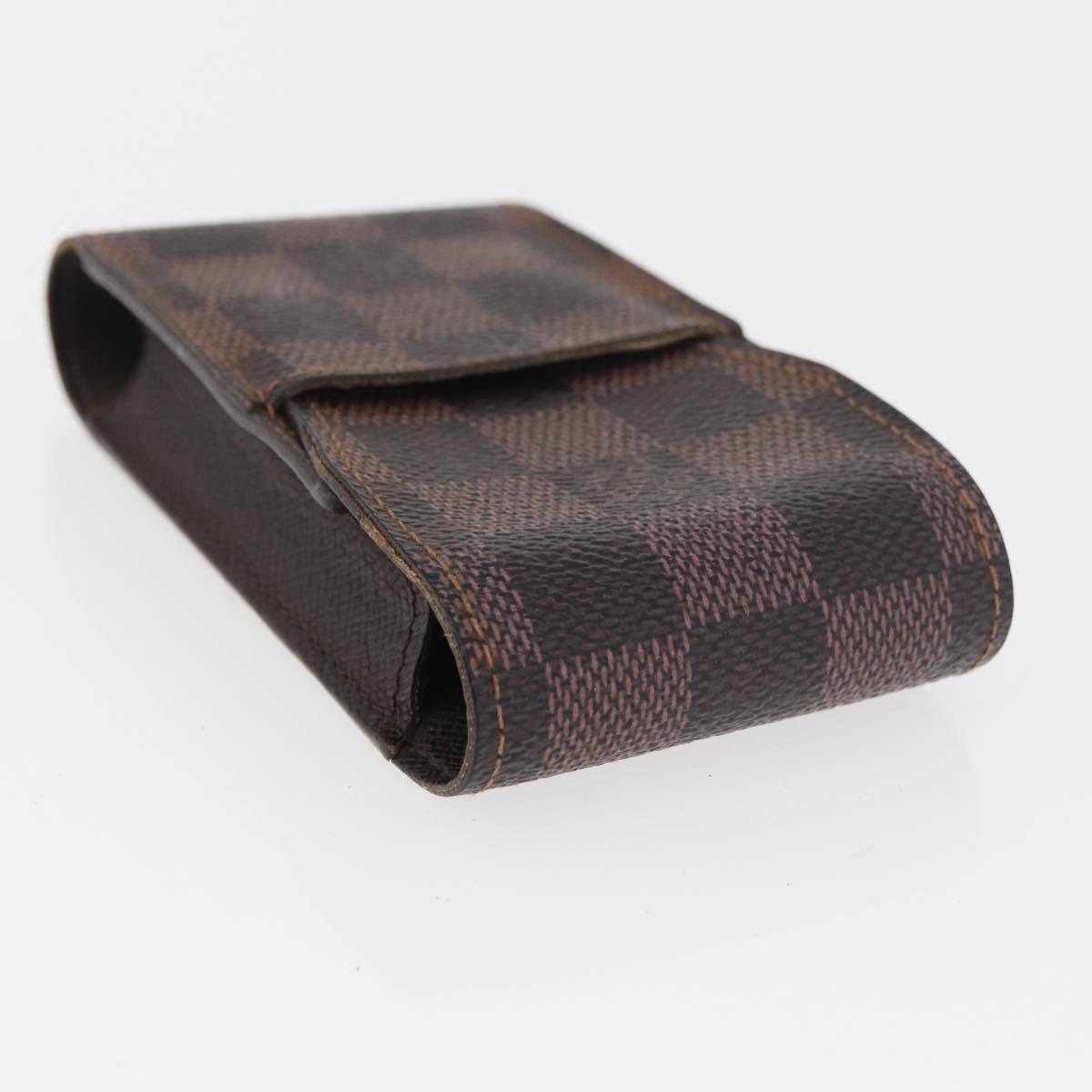 LOUIS VUITTON Monogram Damier Ebene Etui Cigarette Case 4 Set LV Auth BA13268