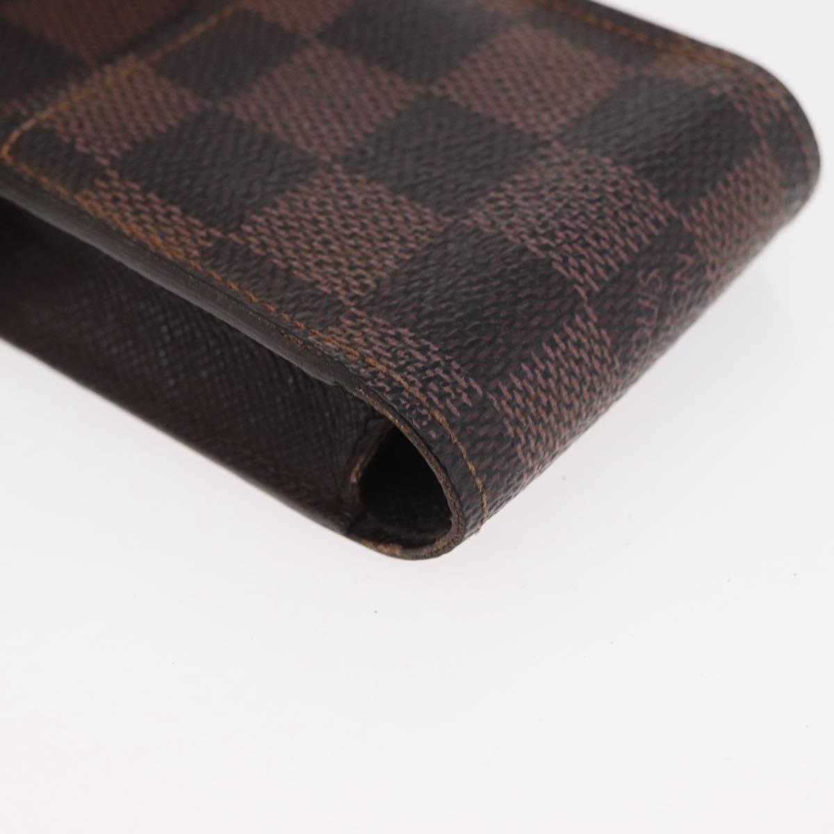 LOUIS VUITTON Monogram Damier Ebene Etui Cigarette Case 4 Set LV Auth BA13268