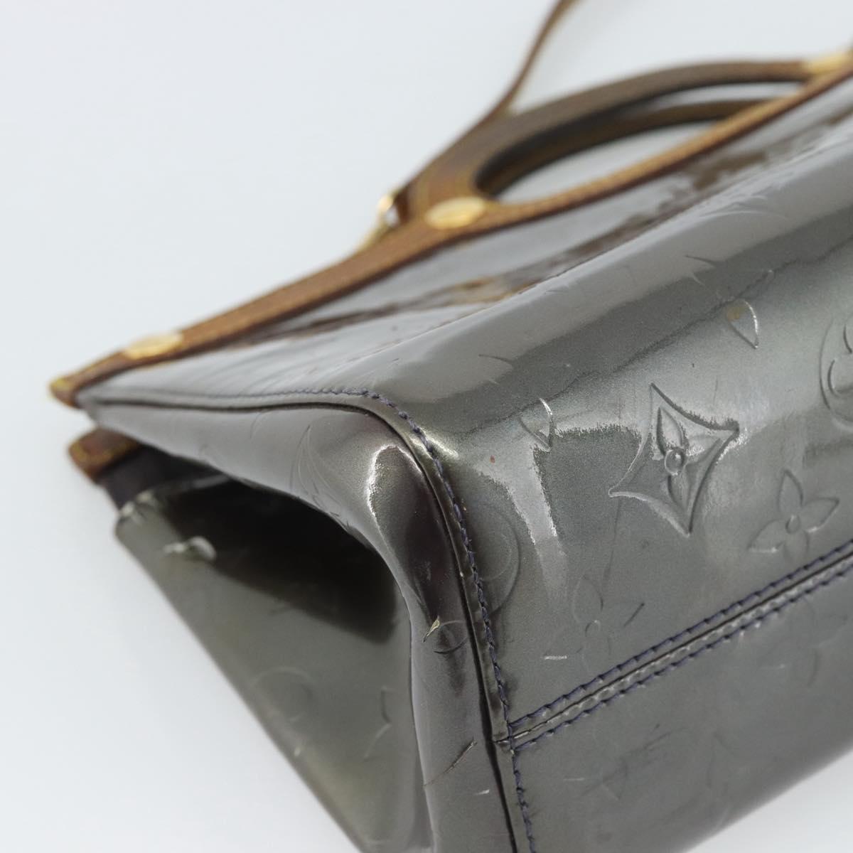 LOUIS VUITTON Monogram Vernis Roxbury Drive Bag 2way Indigo M91373 Auth BA13287