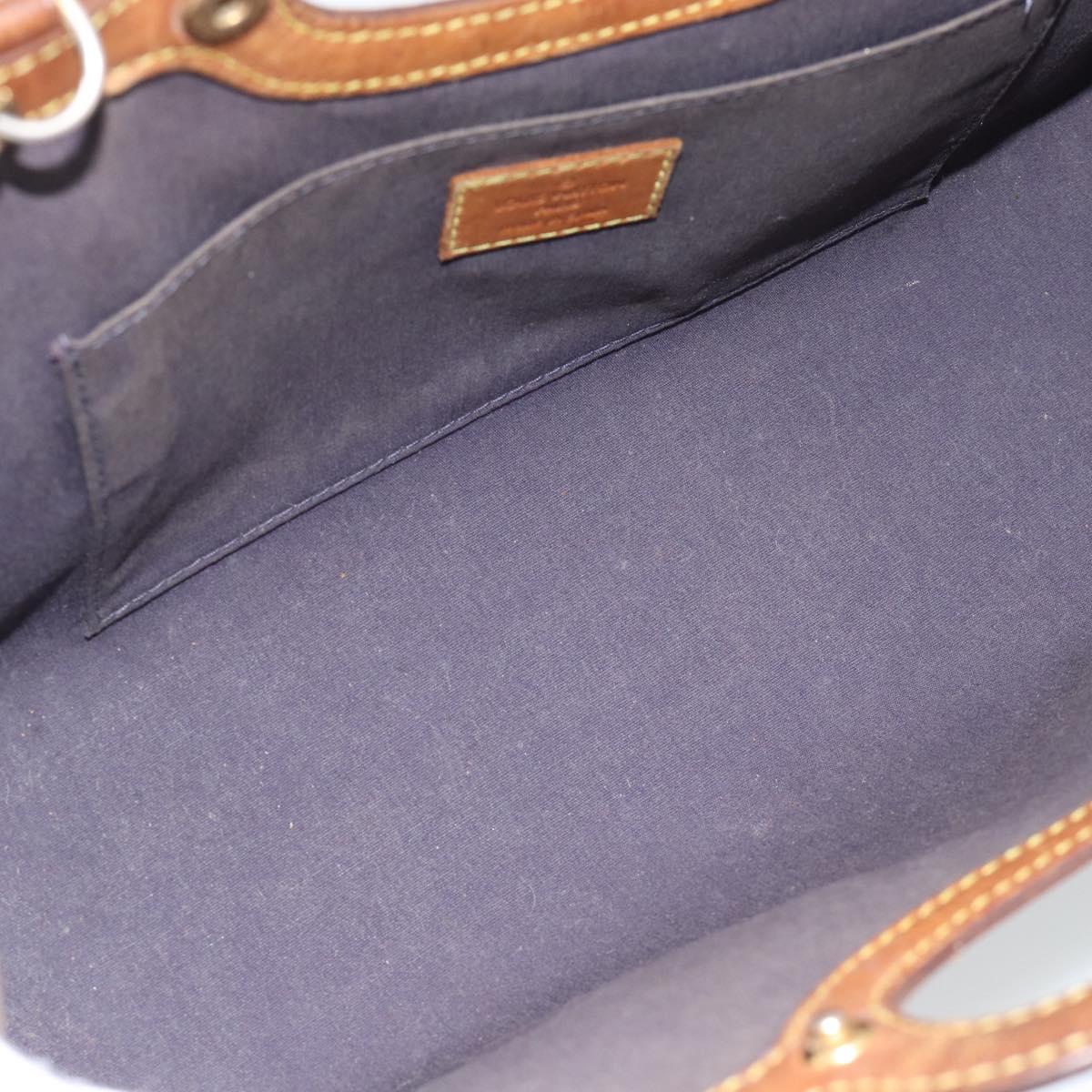 LOUIS VUITTON Monogram Vernis Roxbury Drive Bag 2way Indigo M91373 Auth BA13287