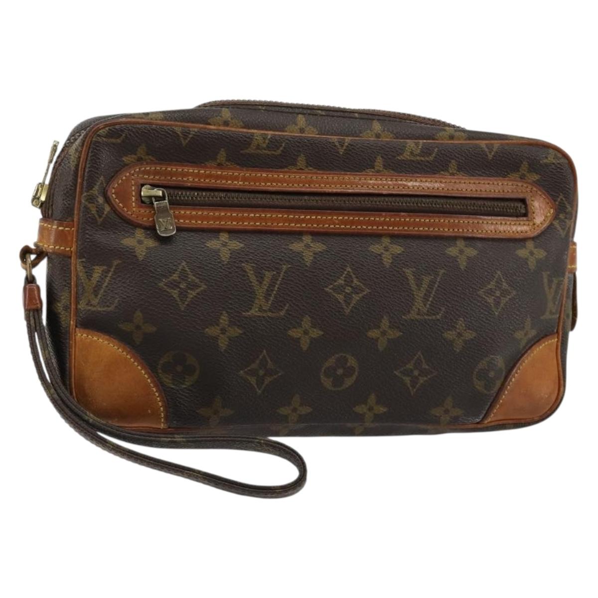 LOUIS VUITTON Monogram Marly Dragonne GM Clutch Bag M51825 LV Auth BA13288