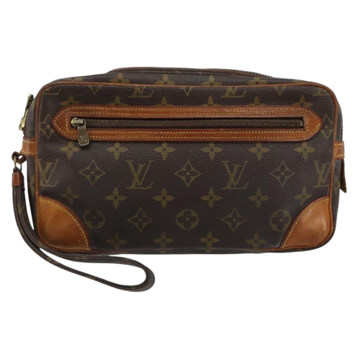 LOUIS VUITTON Monogram Marly Dragonne GM Clutch Bag M51825 LV Auth BA13288