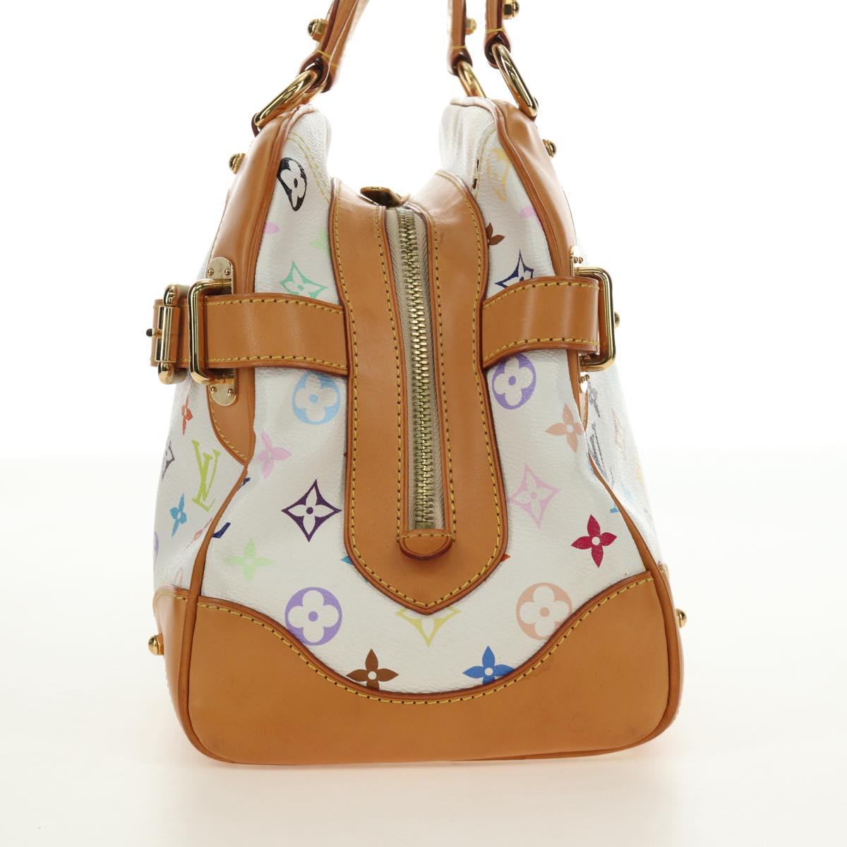 LOUIS VUITTON Monogram Multicolor Claudia Hand Bag White M40193 Auth BA13291SAV