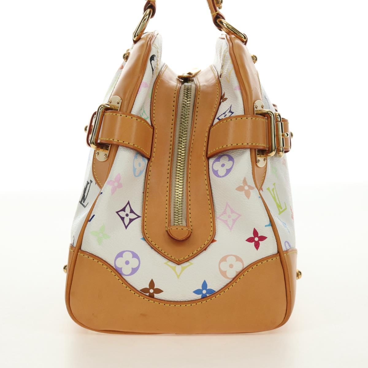 LOUIS VUITTON Monogram Multicolor Claudia Hand Bag White M40193 Auth BA13291SAV