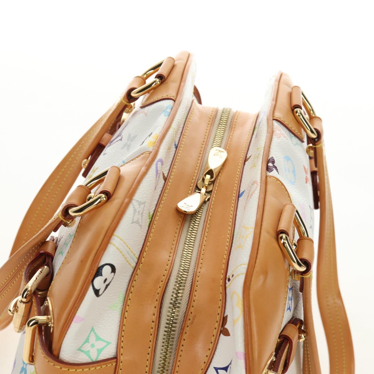 LOUIS VUITTON Monogram Multicolor Claudia Hand Bag White M40193 Auth BA13291SAV