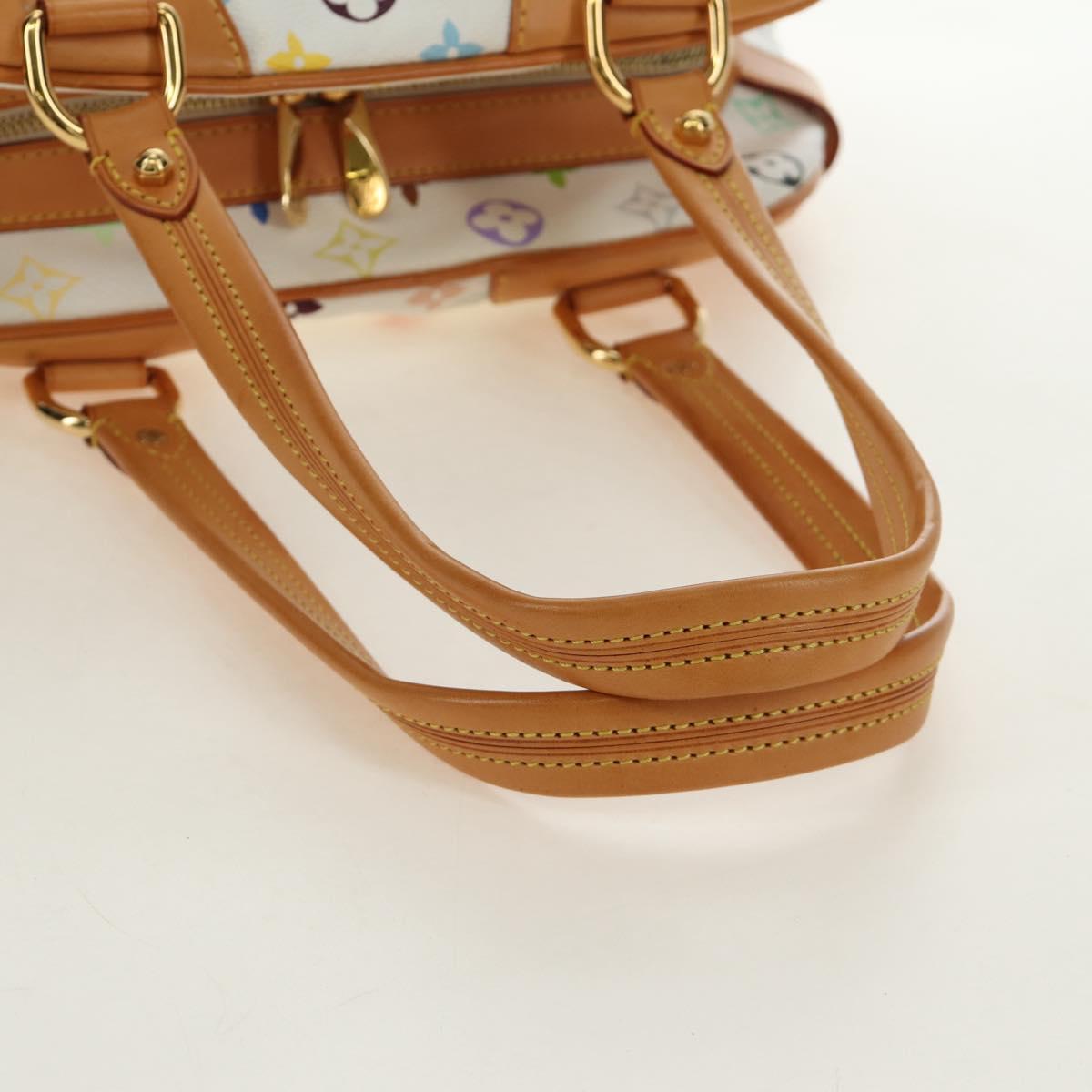 LOUIS VUITTON Monogram Multicolor Claudia Hand Bag White M40193 Auth BA13291SAV