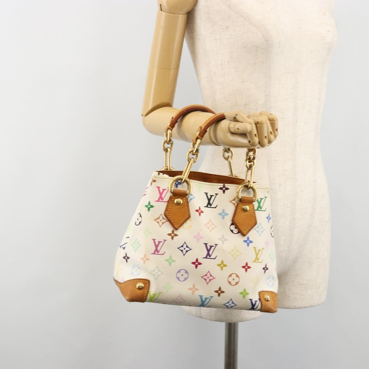 LOUIS VUITTON Monogram Multicolor Audra Hand Bag White M40047 LV Auth BA13292A