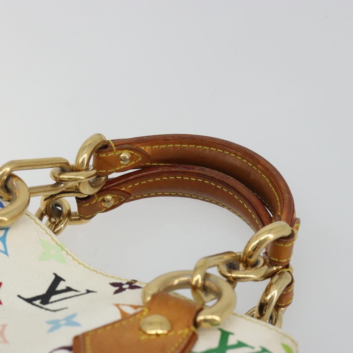 LOUIS VUITTON Monogram Multicolor Audra Hand Bag White M40047 LV Auth BA13292A