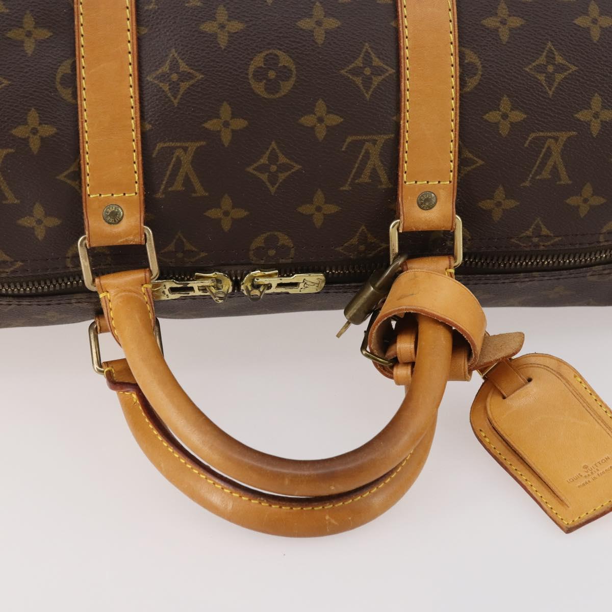 LOUIS VUITTON Monogram Keepall 50 Boston Bag M41426 LV Auth BA13298A