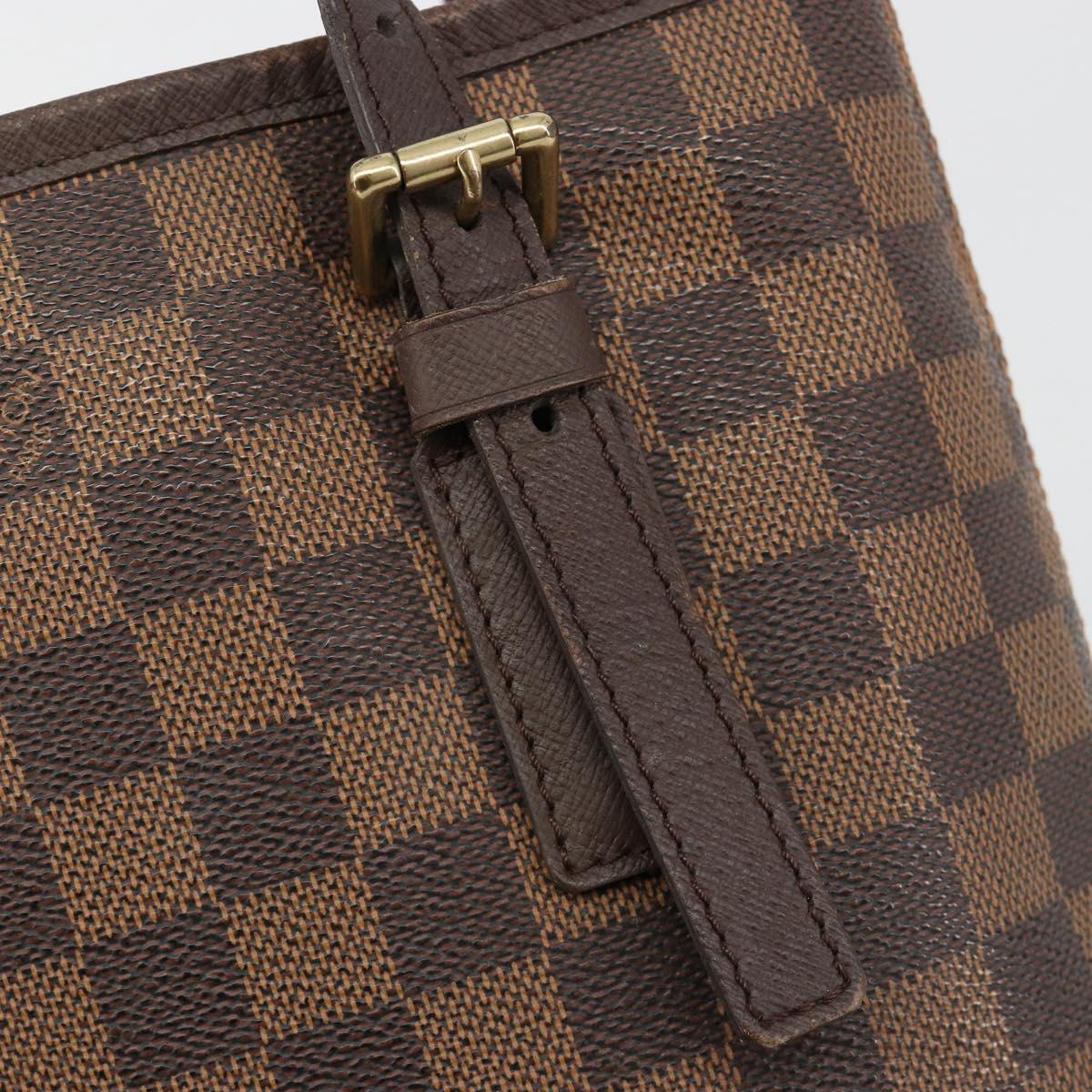 LOUIS VUITTON Damier Ebene Marais Shoulder Bag N42240 LV Auth BA13312