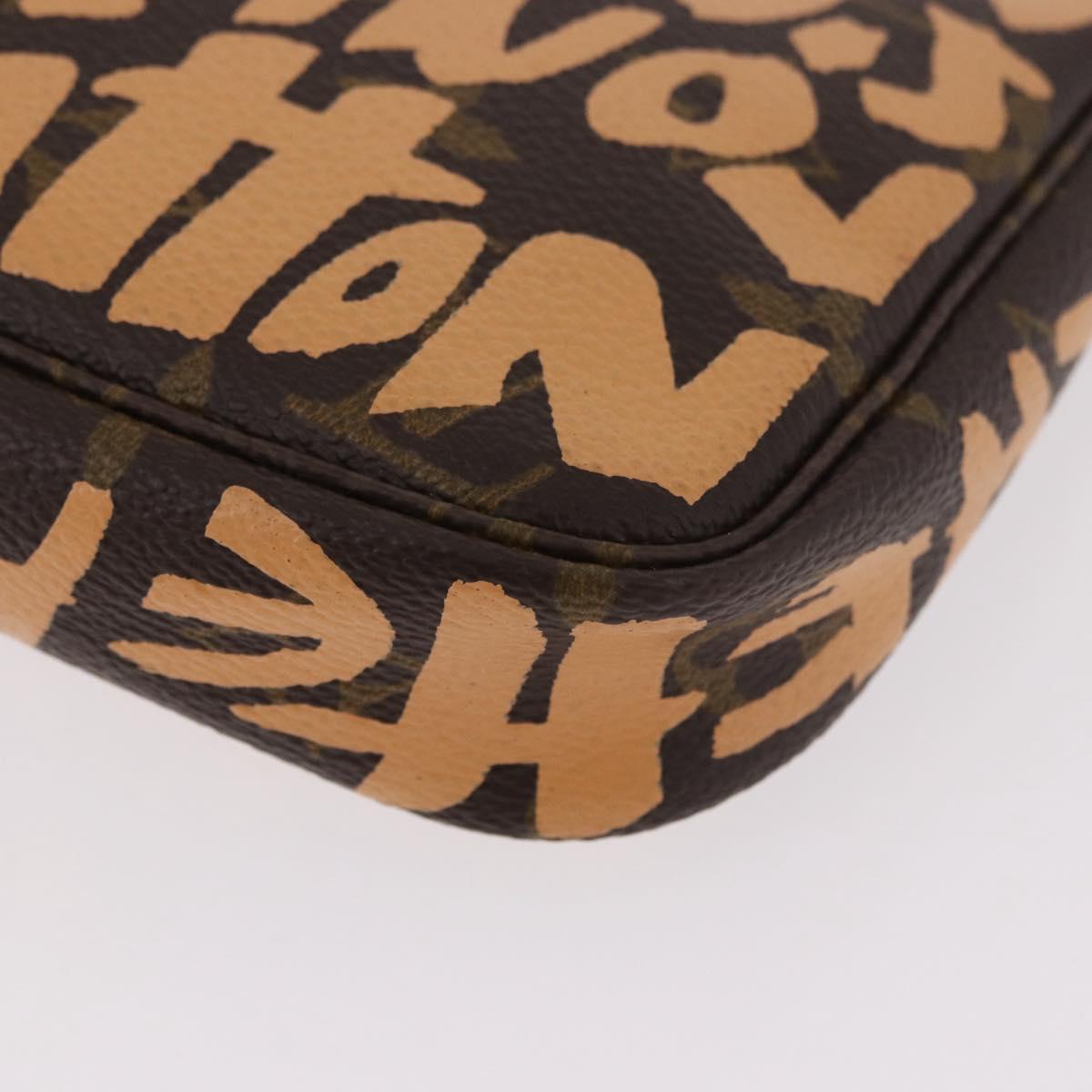 LOUIS VUITTON Graffiti Pochette Accessoires Orange M92193 LV Auth BA13322SAV
