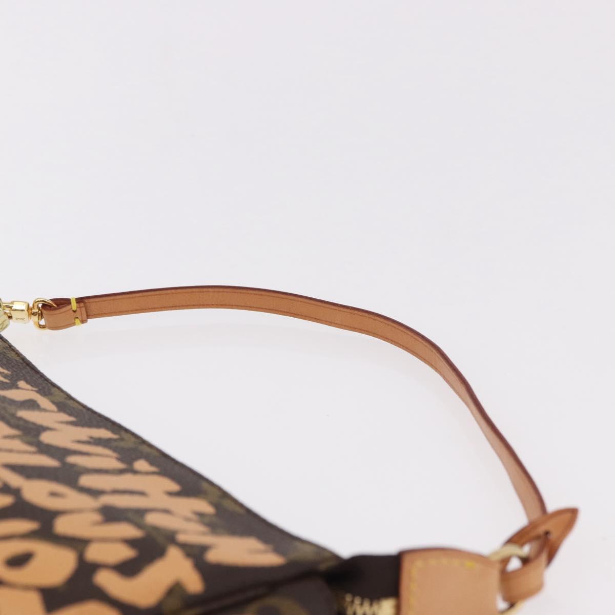 LOUIS VUITTON Graffiti Pochette Accessoires Orange M92193 LV Auth BA13322SAV