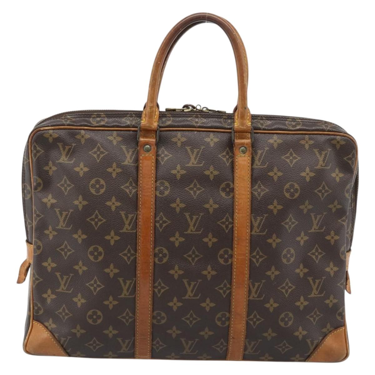 LOUIS VUITTON Monogram Porte Documents Voyage Business Bag M53361 Auth BA13326