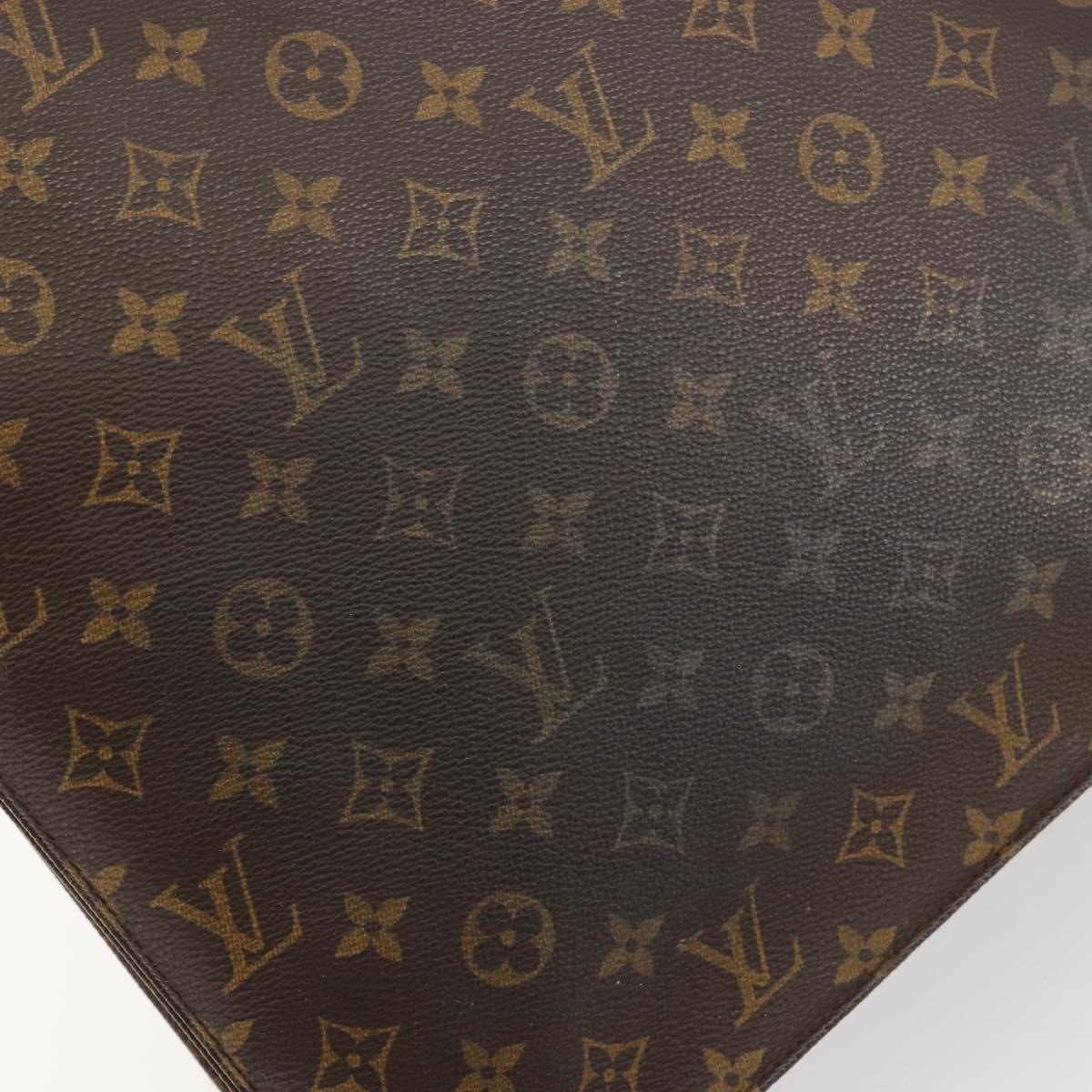 LOUIS VUITTON Monogram Sac Plat Hand Bag M51140 LV Auth BA13327