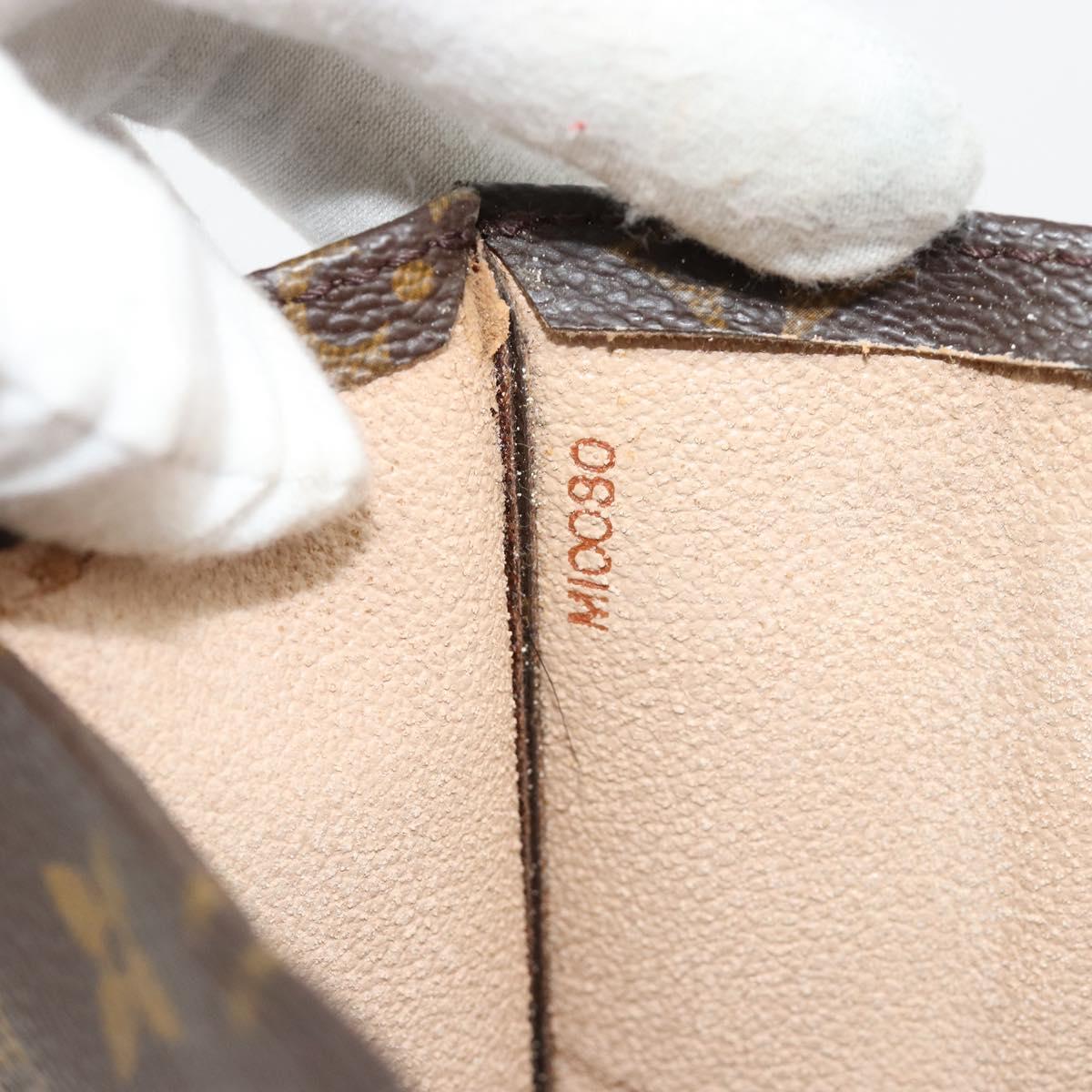 LOUIS VUITTON Monogram Sac Plat Hand Bag M51140 LV Auth BA13327