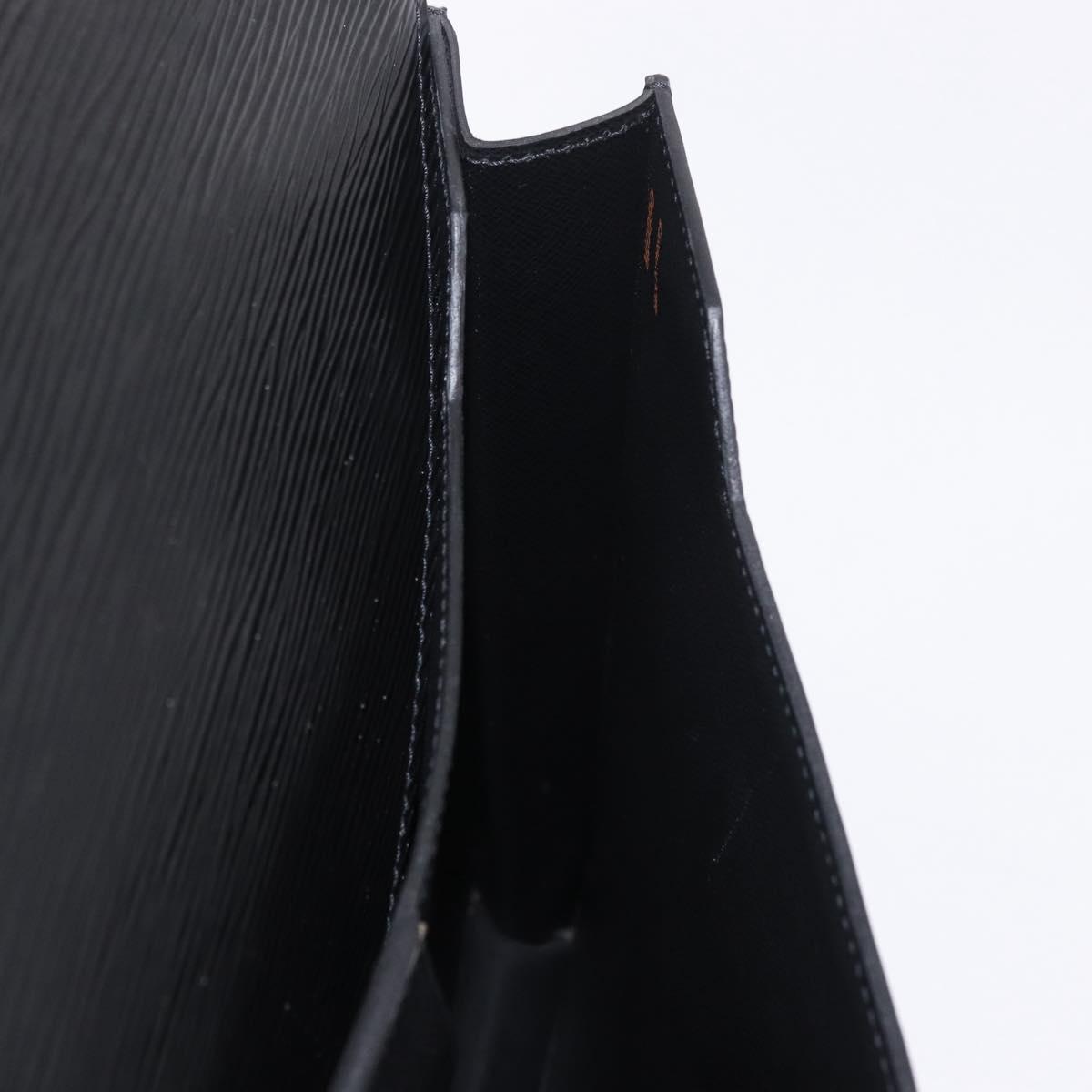 LOUIS VUITTON Epi ServietteConseiller Business Bag Black M54422 LV Auth BA13334