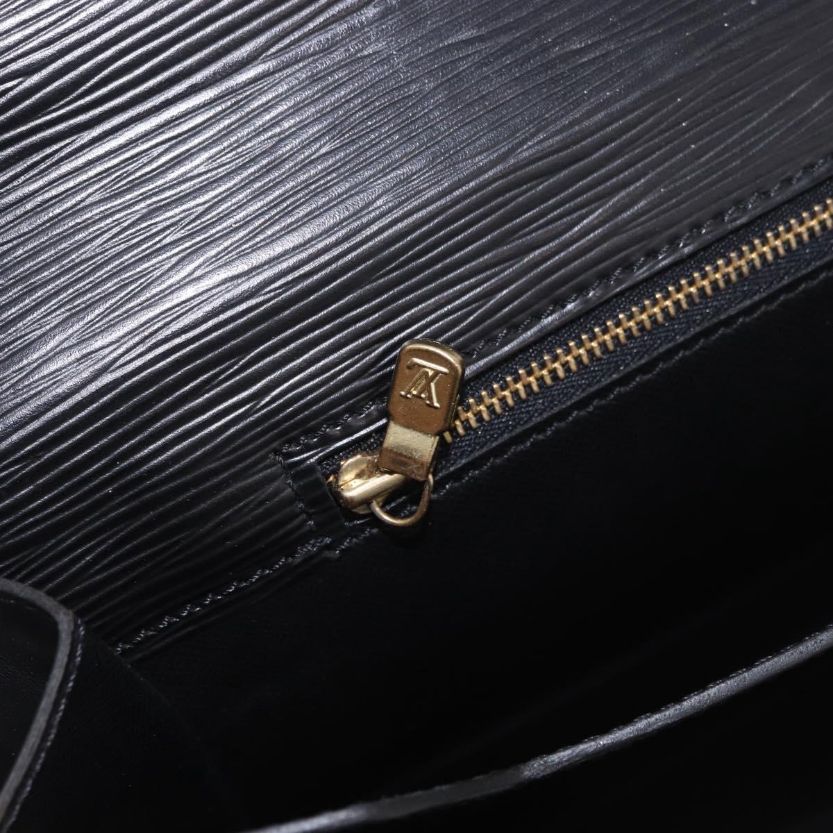 LOUIS VUITTON Epi ServietteConseiller Business Bag Black M54422 LV Auth BA13334
