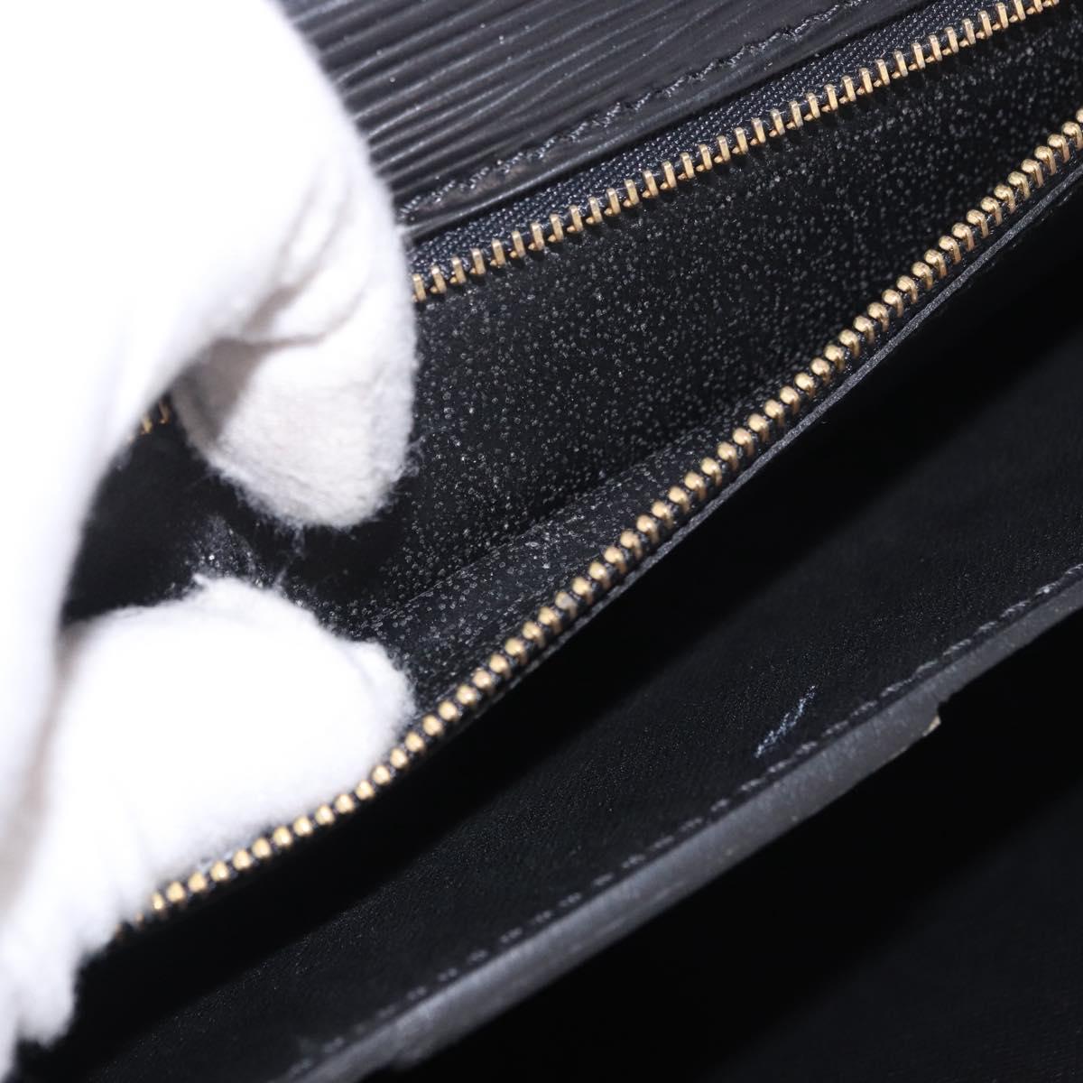 LOUIS VUITTON Epi ServietteConseiller Business Bag Black M54422 LV Auth BA13334