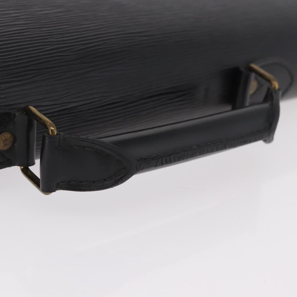 LOUIS VUITTON Epi ServietteConseiller Business Bag Black M54422 LV Auth BA13334