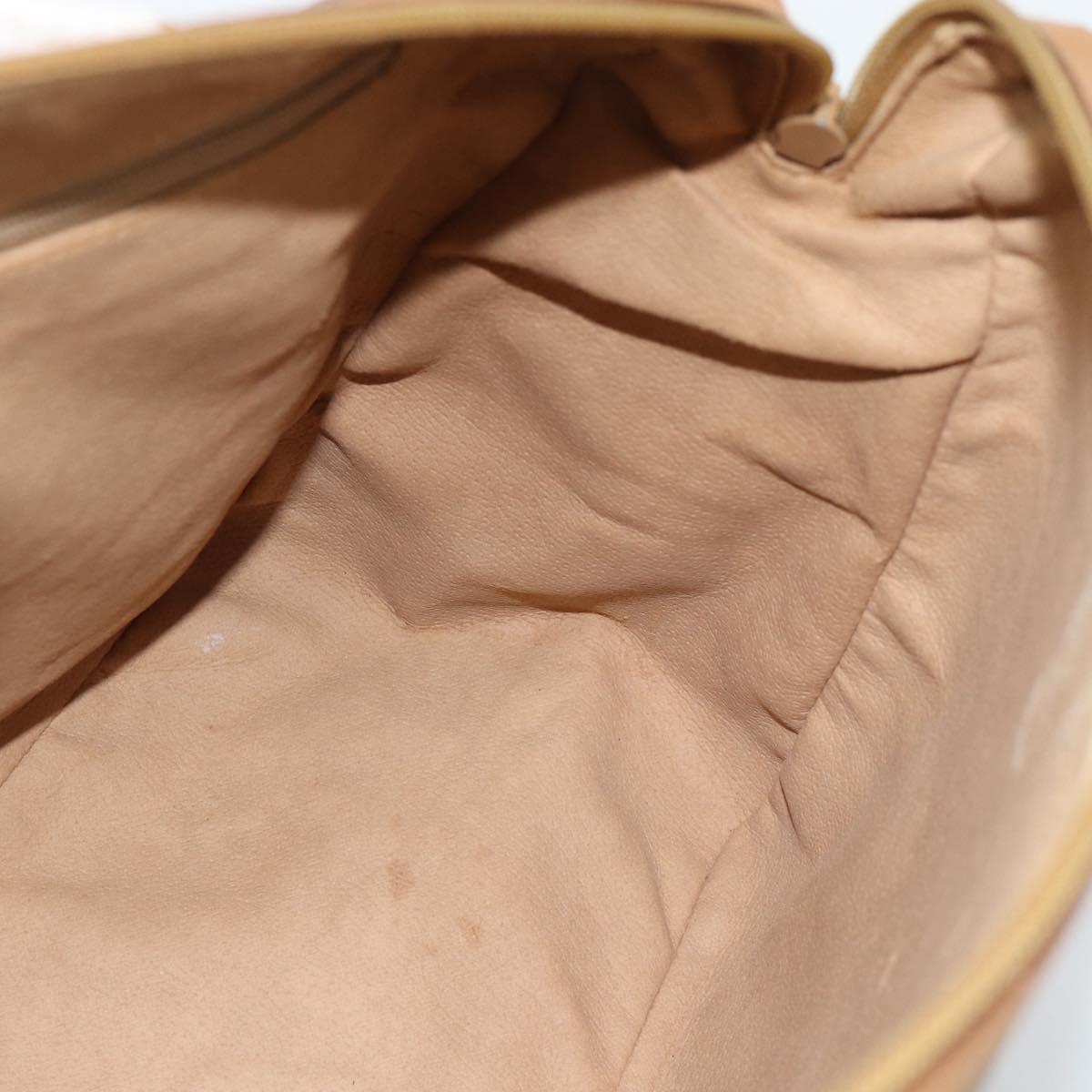 GUCCI Micro GG Supreme Hand Bag PVC 2way Beige Gold 002 104 0033 Auth BA13341