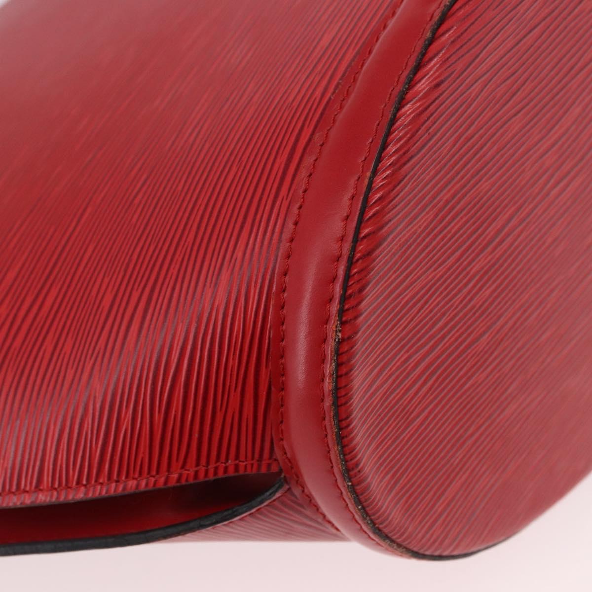 LOUIS VUITTON Epi Saint Jacques Shopping Shoulder Bag Red M52277 LV Auth BA13343