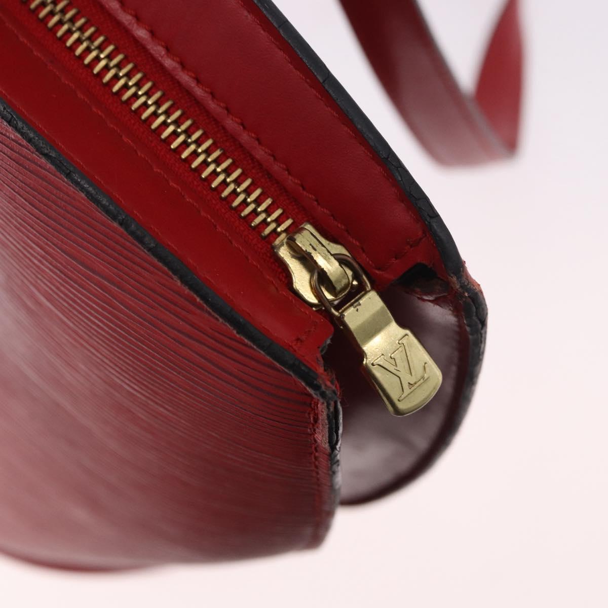 LOUIS VUITTON Epi Saint Jacques Shopping Shoulder Bag Red M52277 LV Auth BA13343
