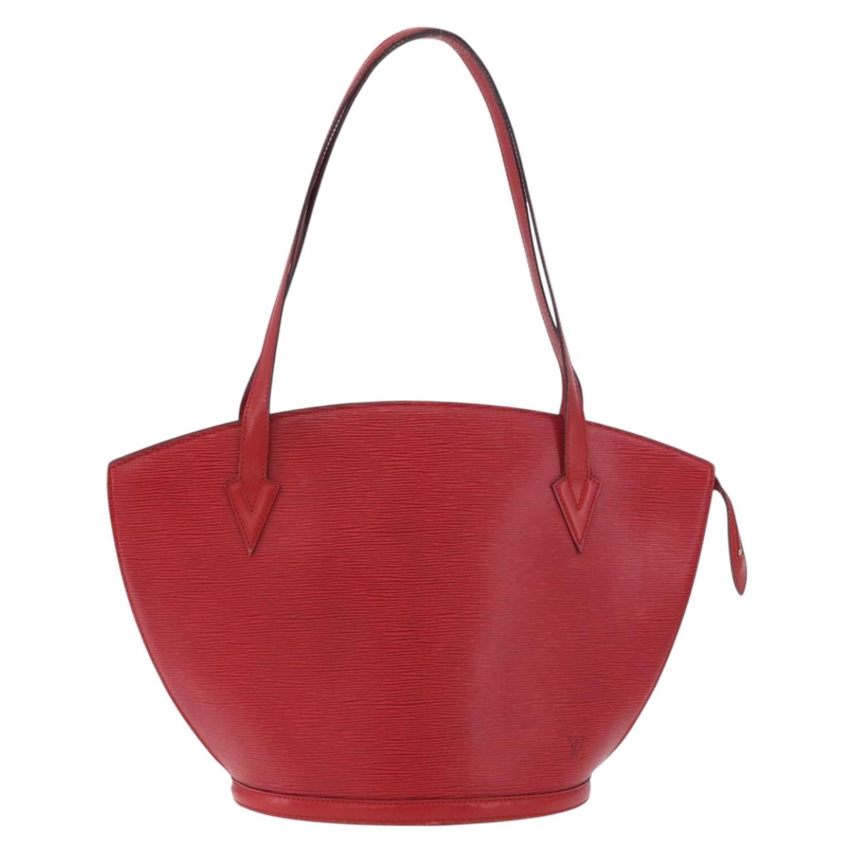 LOUIS VUITTON Epi Saint Jacques Shopping Shoulder Bag Red M52277 LV Auth BA13343