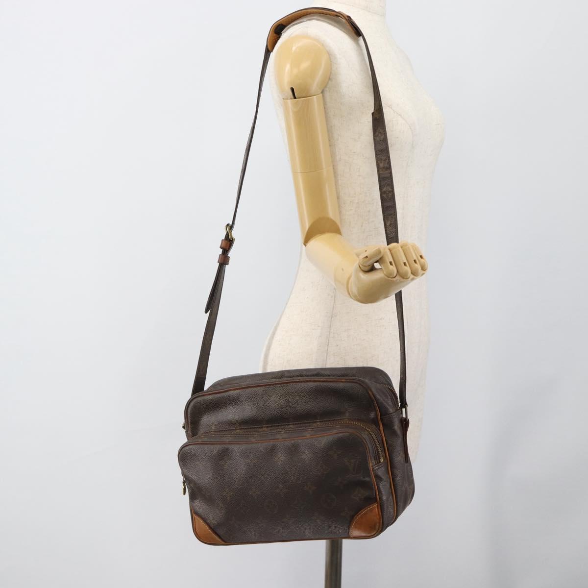LOUIS VUITTON Monogram Nile Shoulder Bag M45244 LV Auth BA13344