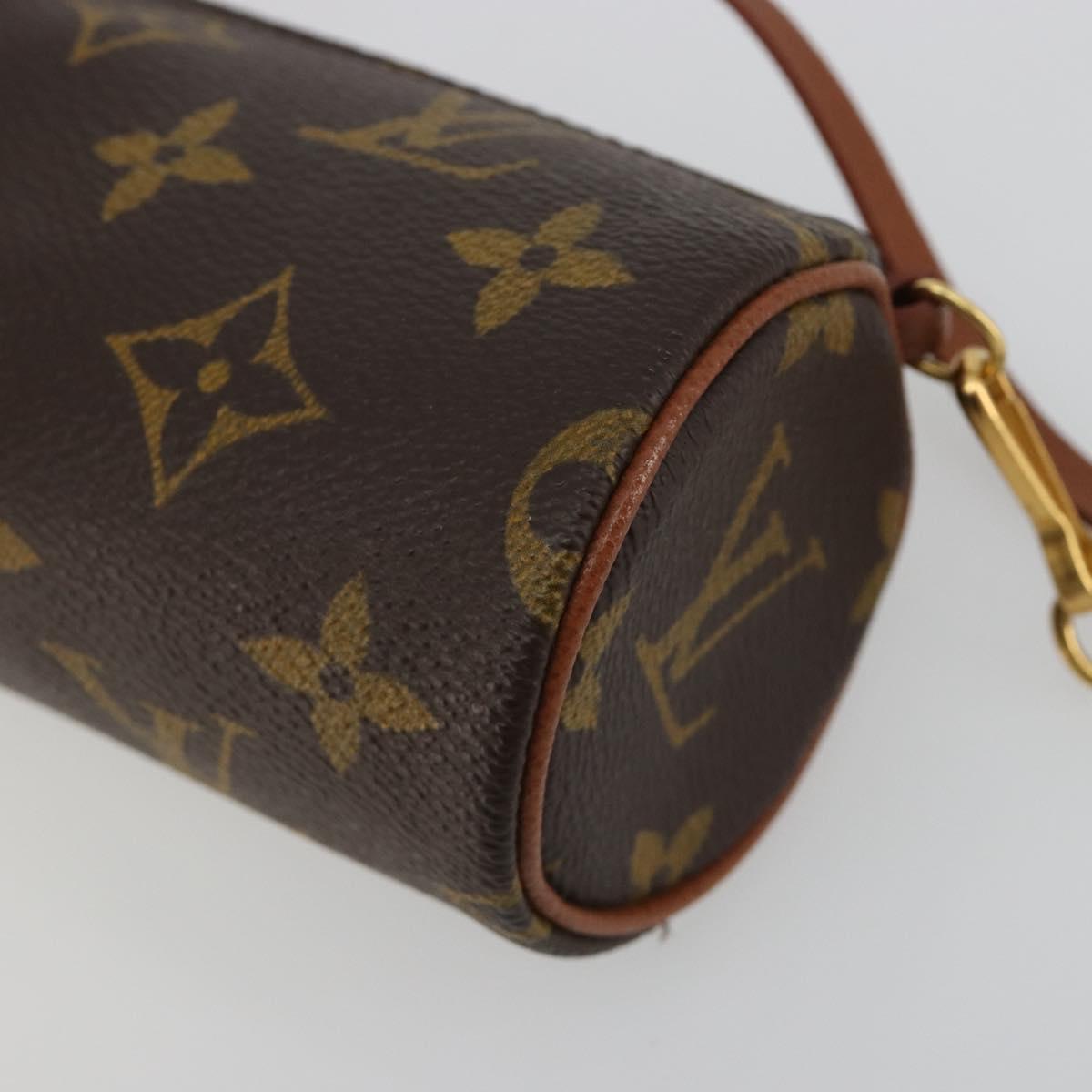 LOUIS VUITTON Monogram Papillon Pouch LV Auth BA13346A