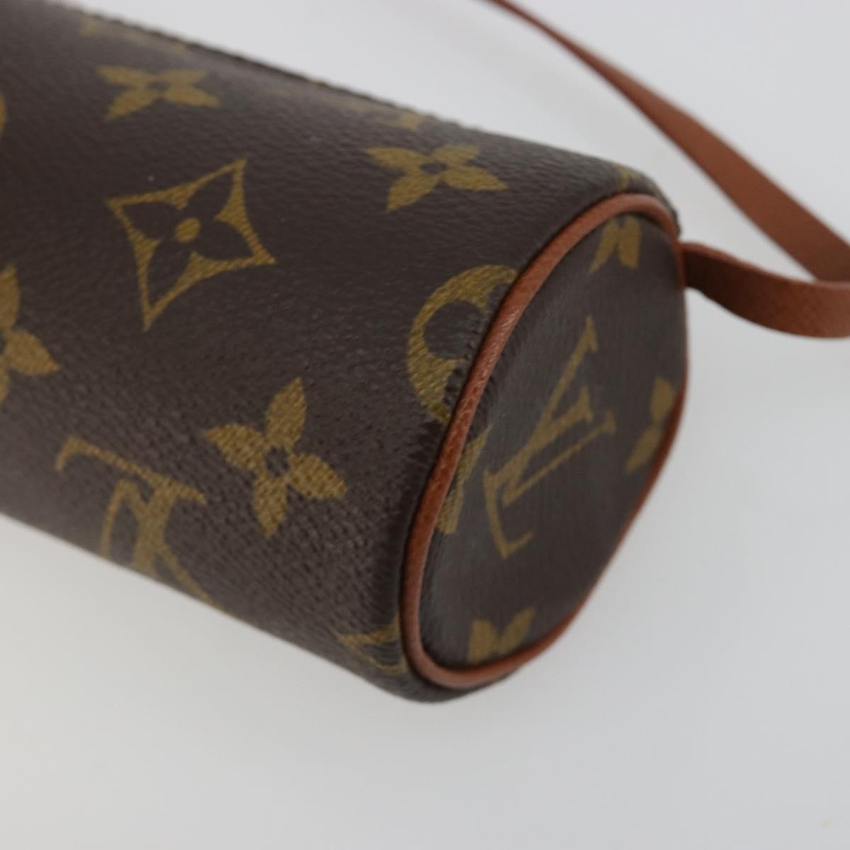 LOUIS VUITTON Monogram Papillon Pouch LV Auth BA13346A