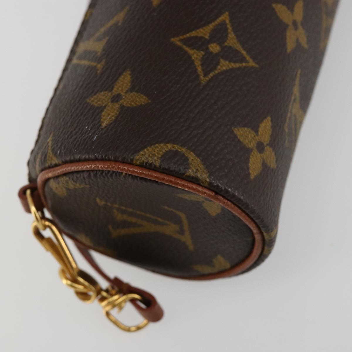 LOUIS VUITTON Monogram Papillon Pouch LV Auth BA13346A