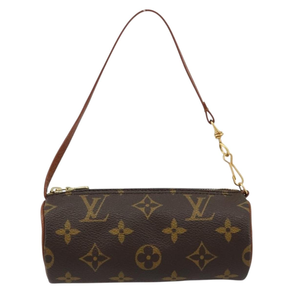 LOUIS VUITTON Monogram Papillon Pouch LV Auth BA13346A