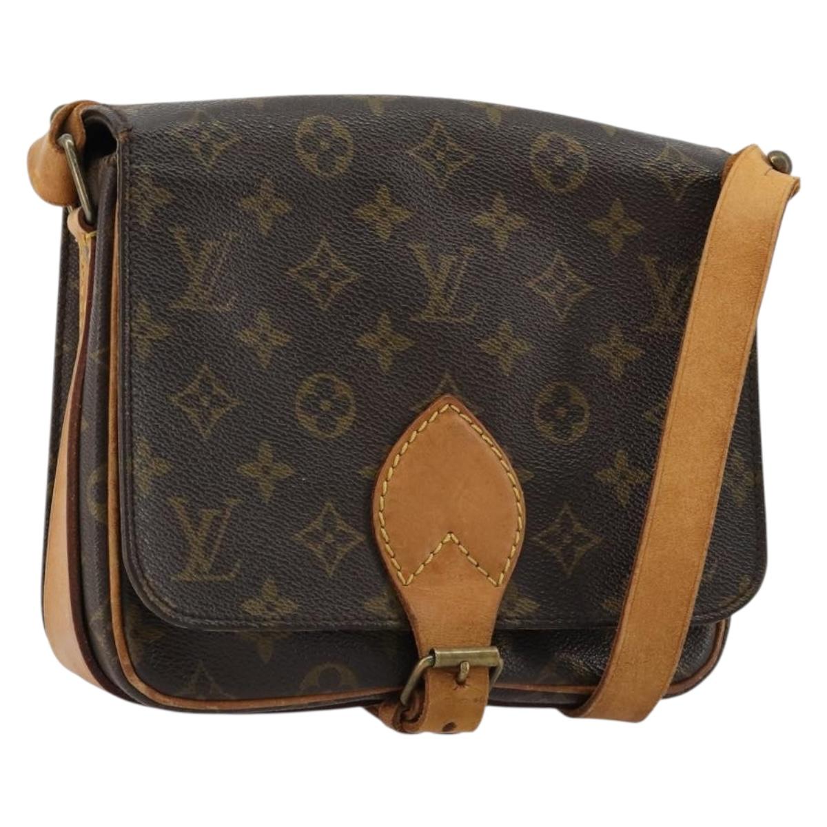 LOUIS VUITTON Monogram Cartouchiere MM Shoulder Bag M51253 LV Auth BA13348