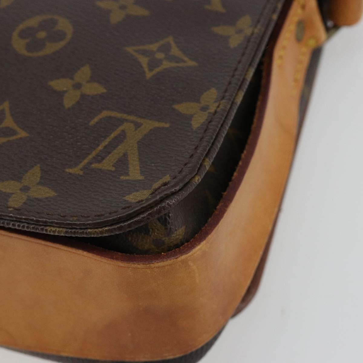 LOUIS VUITTON Monogram Cartouchiere MM Shoulder Bag M51253 LV Auth BA13348