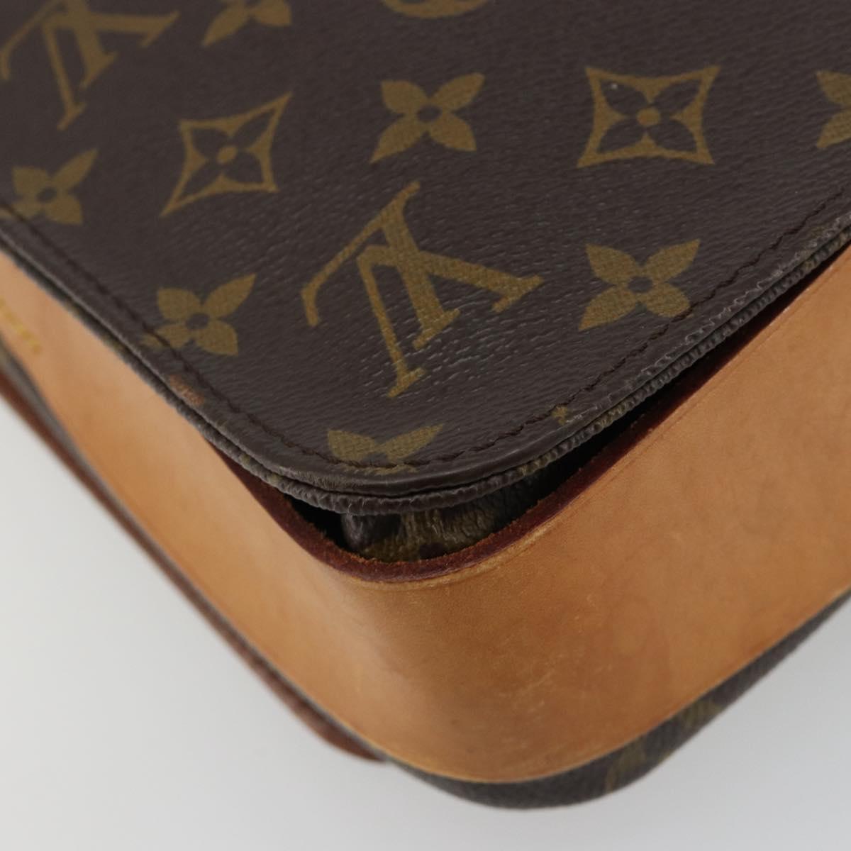 LOUIS VUITTON Monogram Cartouchiere MM Shoulder Bag M51253 LV Auth BA13348