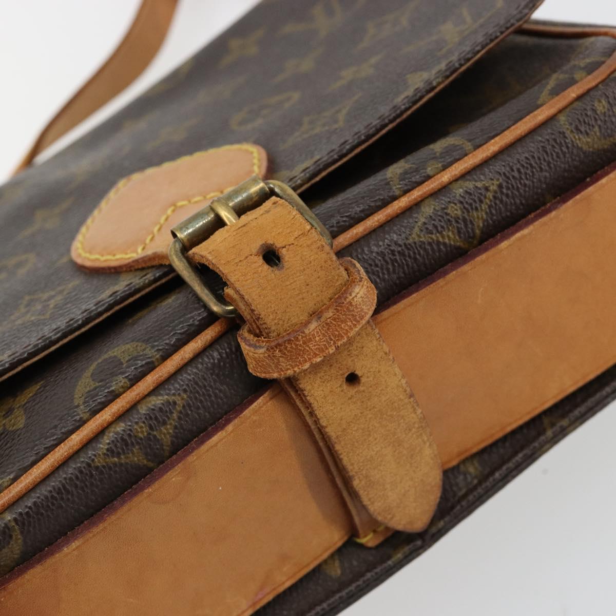 LOUIS VUITTON Monogram Cartouchiere MM Shoulder Bag M51253 LV Auth BA13348