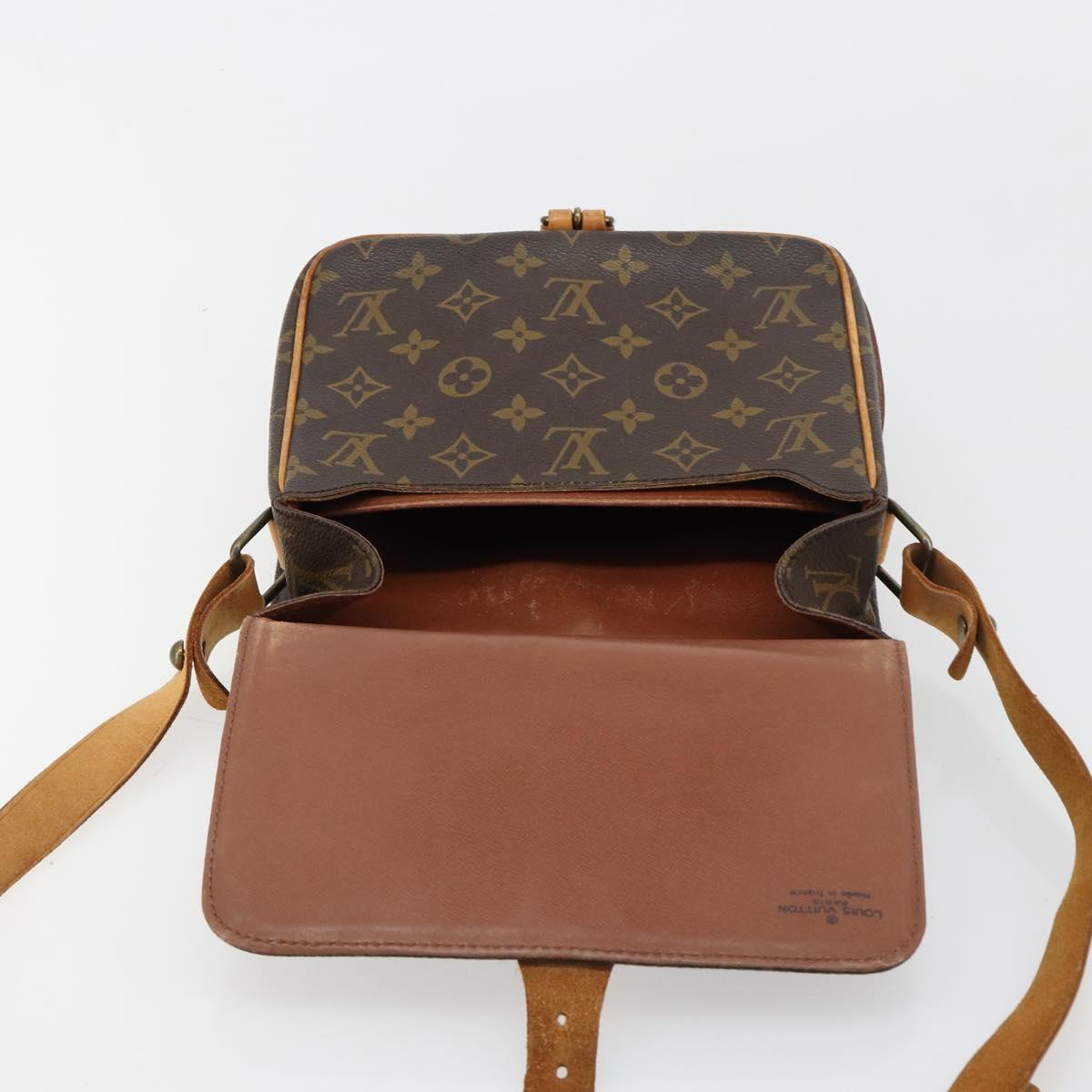 LOUIS VUITTON Monogram Cartouchiere MM Shoulder Bag M51253 LV Auth BA13348