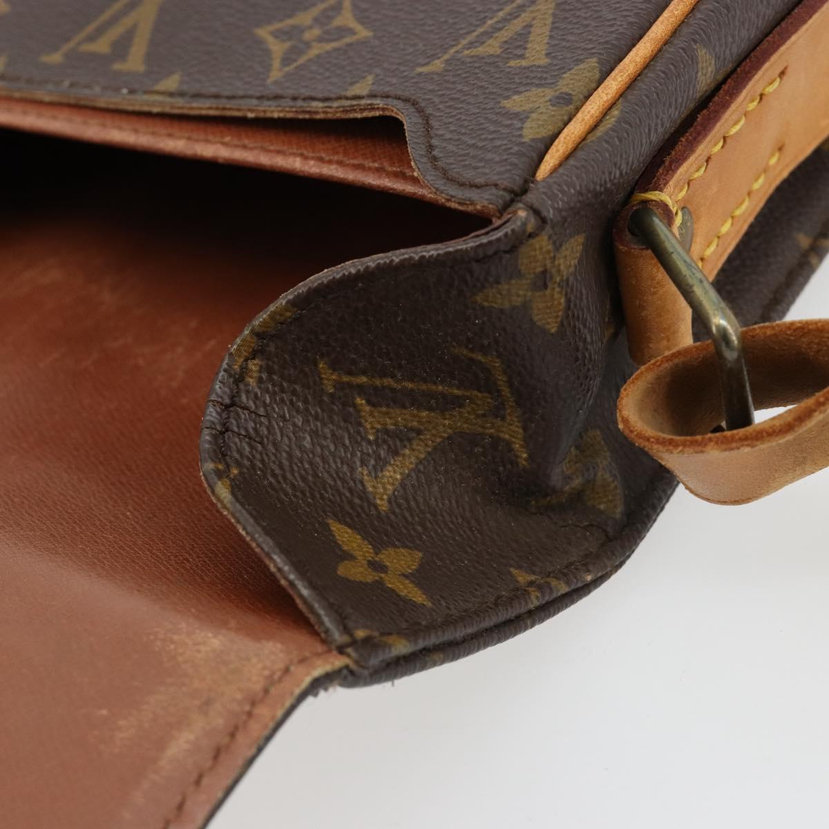 LOUIS VUITTON Monogram Cartouchiere MM Shoulder Bag M51253 LV Auth BA13348