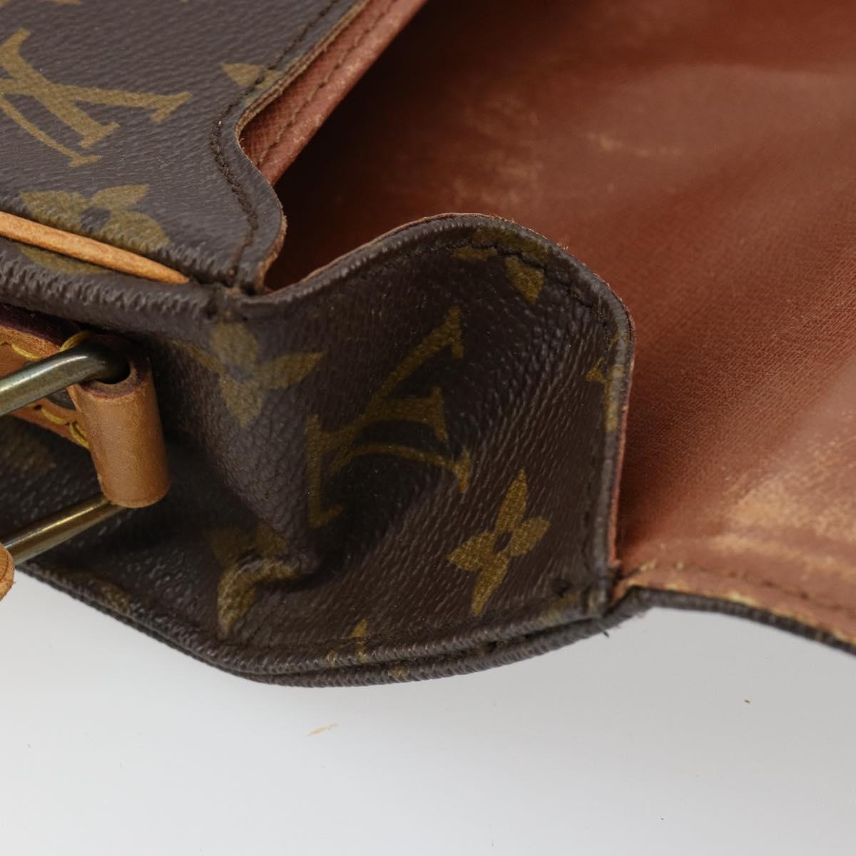 LOUIS VUITTON Monogram Cartouchiere MM Shoulder Bag M51253 LV Auth BA13348